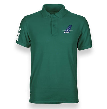 AIRBUS A340 DESIGNED POLO SHIRT THE AV8R